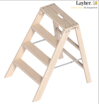 Layher Klappbarer Holzstufentritt Typ 1055.004