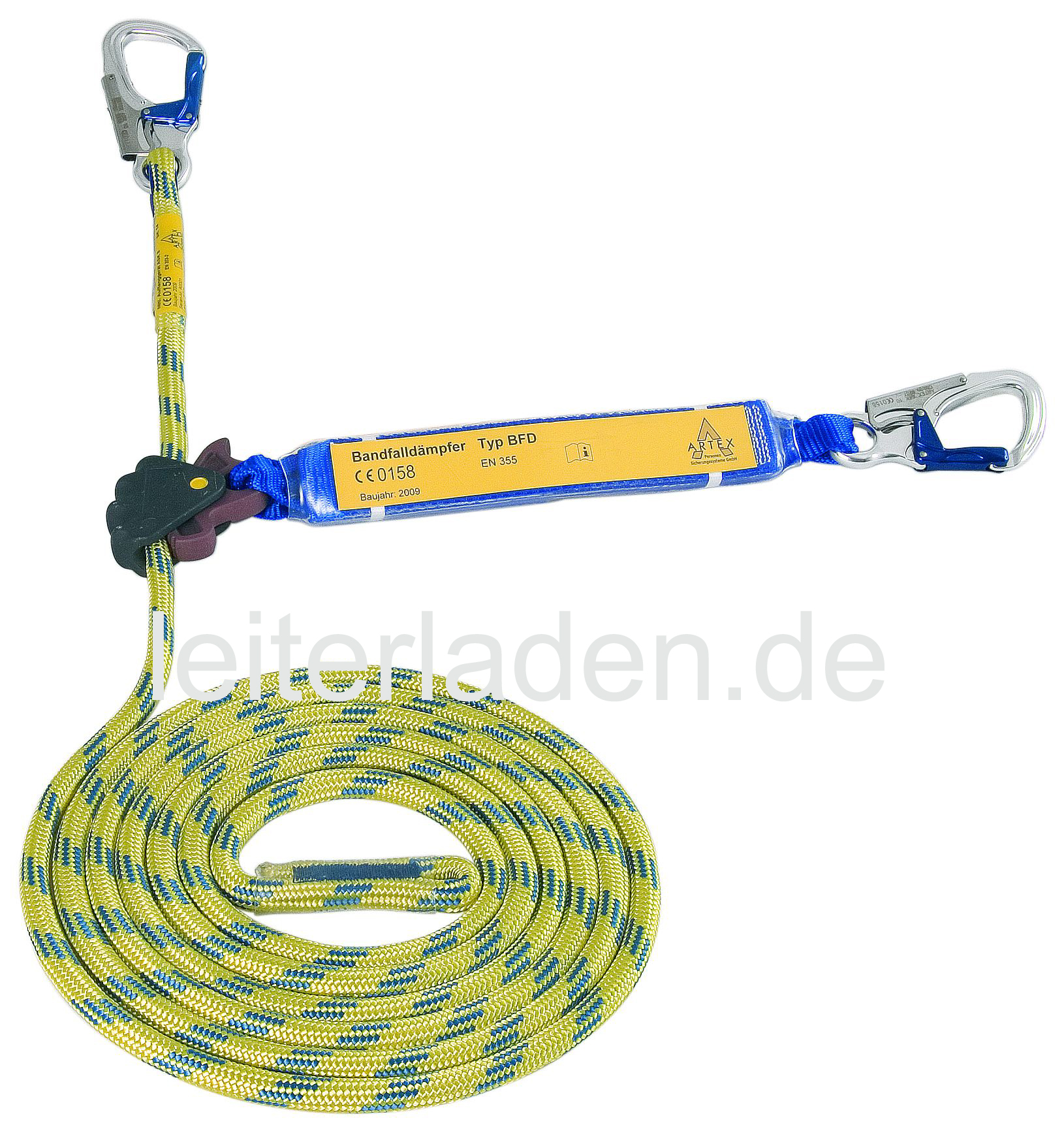 Falldämpfer Mitlaufendes Auffanggerät 10m Seil & Band 